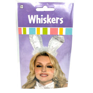 Moustaches Bunny or Kitty Whiskers Nose Piece Costumes USA Ages 8+ NEW